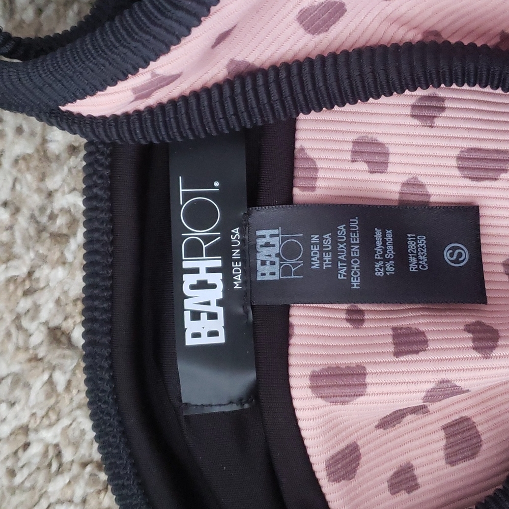 Beach Riot Pink and Black Leopard Bikini - Picture 8 of 8
